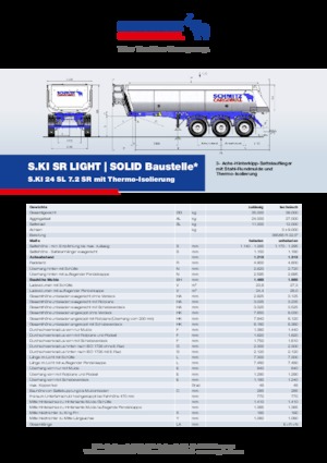 Semirremolques volquete Schmitz Cargobull S.KI SOLID 24 SL 7.2 SR