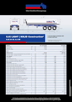 Semirremolques volquete Schmitz Cargobull S.KI SOLID 24 SL 8.2 SR