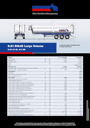 Semirremolques volquete Schmitz Cargobull S.KI SOLID 24 SL 9.6 SR