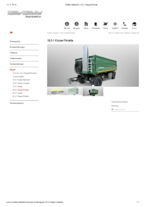 Remolques volquete Müller Mitteltal 24,0 t Kipper/Palette