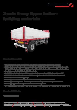 Remolques volquete Schwarzmüller 2-axle 3-way tipper trailer - building materials
