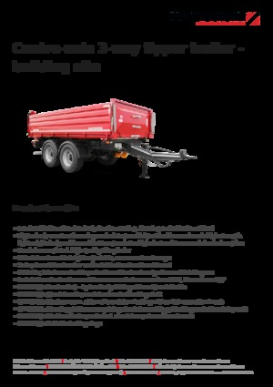 Remolques volquete Schwarzmüller Centre-axle 3-way tipper trailer - building site