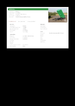 Remolques basculantes Reisch REDK-80.L