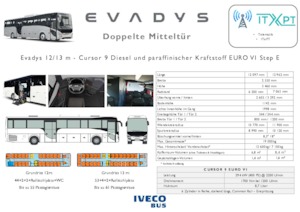 Autocares Iveco Evadys 13m 