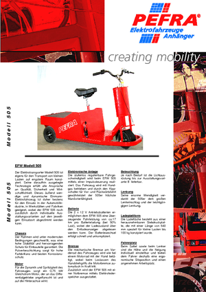 Tractores eléctricos PEFRA 505