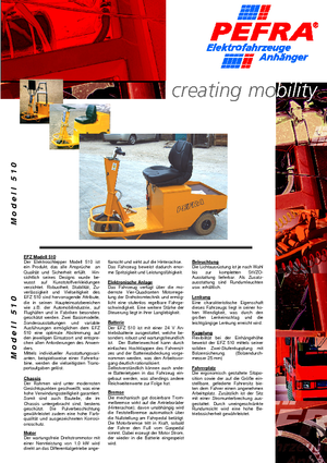 Tractores eléctricos PEFRA 510/1.5