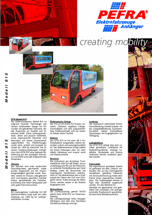 Tractores eléctricos PEFRA 615/2200