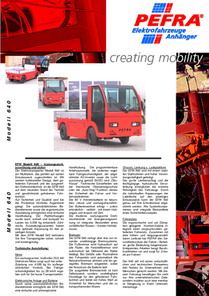 Tractores eléctricos PEFRA 640