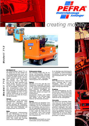 Tractores eléctricos PEFRA 712/7,5