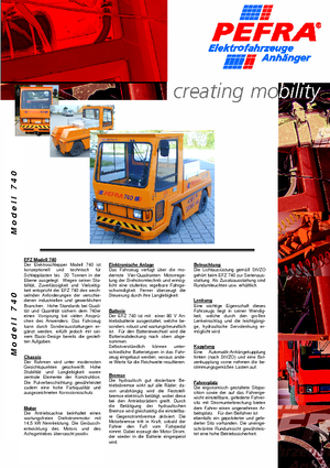 Tractores eléctricos PEFRA 740