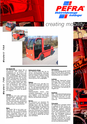 Tractores eléctricos PEFRA 780