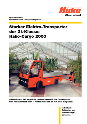 Tractores eléctricos Hako Cargo 2000