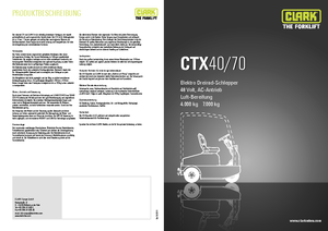 Tractores eléctricos Clark CTX 70