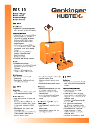 Tractores eléctricos Genkinger EGS 10
