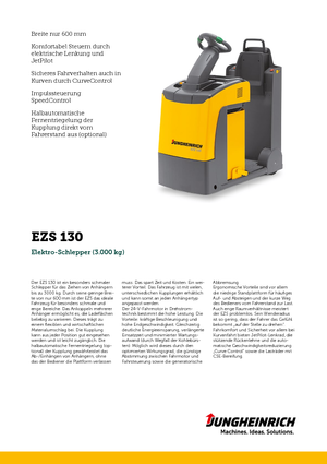 Tractores eléctricos Jungheinrich EZS 130