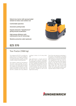 Tractores eléctricos Jungheinrich EZS 570