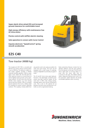 Tractores eléctricos Jungheinrich EZS C40