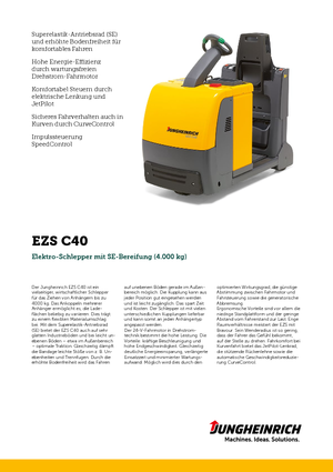 Tractores eléctricos Jungheinrich EZS C40