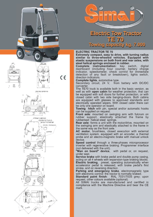 Tractores eléctricos Simai TE 70 ac