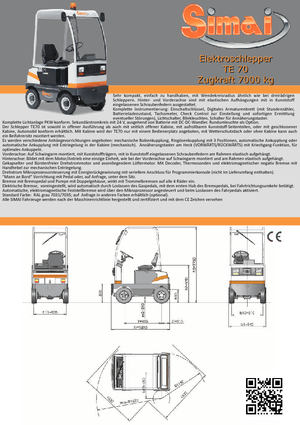 Tractores eléctricos Simai TE 70 IXB ac