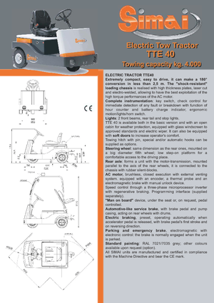 Tractores eléctricos Simai TTE 40 ac