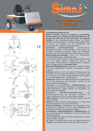 Tractores eléctricos Simai TTE 40 ac