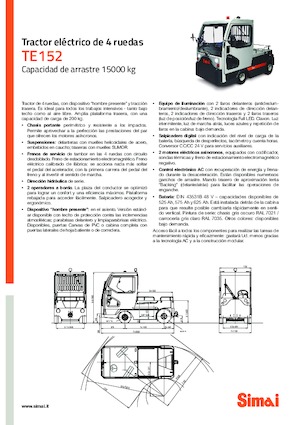 Tractores eléctricos Simai TE 152