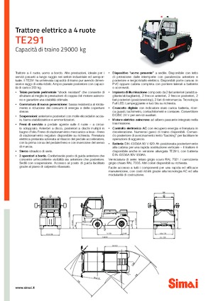 Tractores eléctricos Simai TE 291