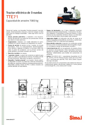 Tractores eléctricos Simai TTE 71