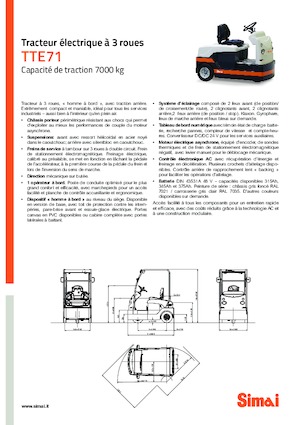 Tractores eléctricos Simai TTE 71