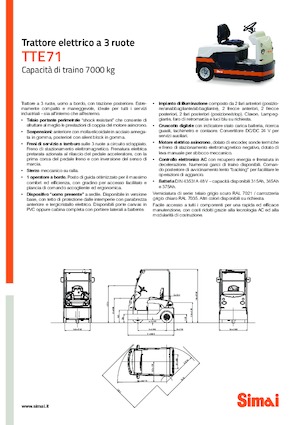 Tractores eléctricos Simai TTE 71