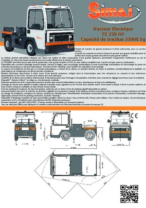 Tractores eléctricos Simai TE 250 RR