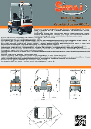 Tractores eléctricos Simai TE 70 ac
