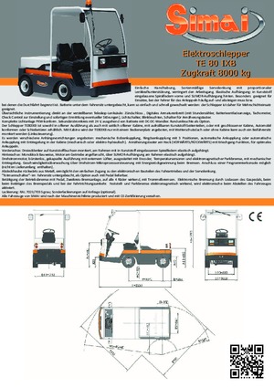 Tractores eléctricos Simai TE 80 IXB ac