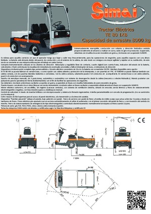 Tractores eléctricos Simai TE 80 IXB ac