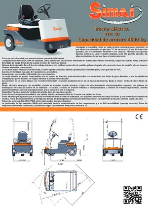Tractores eléctricos Simai TTE 40 ac