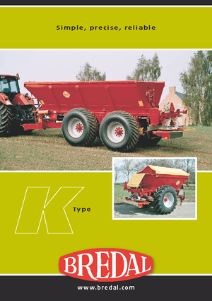 Esparcidor de fertilizante Bredal K 105 LB