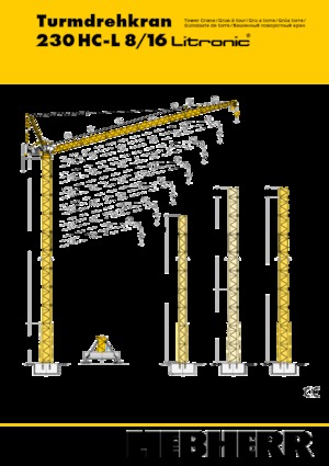 Grúas torre con pluma rotativa Liebherr 230 HC-L 8/16 Litronic