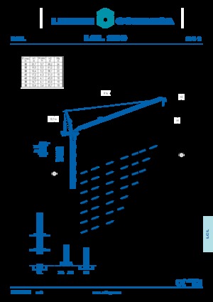 Grúas torre con pluma rotativa Comansa LCL 280