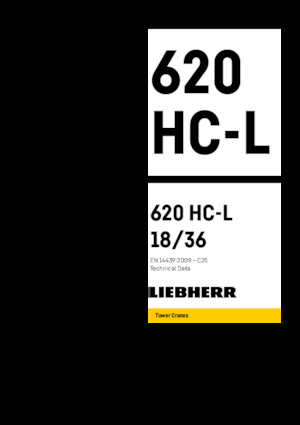 Grúas torre con pluma rotativa Liebherr 620 HC-L 18/36