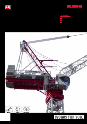 Grúas torre con pluma rotativa TEREX CRANES CTL 260A-18