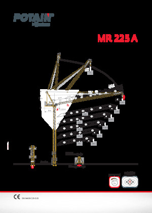 Grúas torre con pluma rotativa Potain MR 225 A