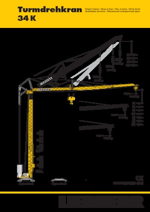 Grúas torre con rotación inferior Liebherr 34 K 