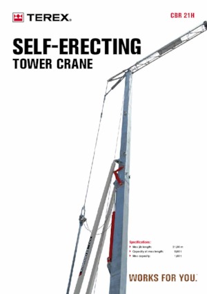 Grúas torre con rotación inferior Terex Comedil (Zeppelin) CBR 21 H