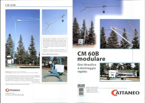 Grúas torre con rotación inferior Cattaneo CM 60B