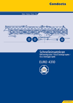 Grúas torre con rotación inferior Condecta E 4310