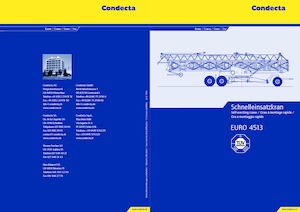 Grúas torre con rotación inferior Condecta E 4513