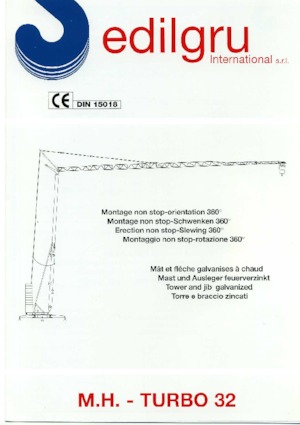 Grúas torre con rotación inferior Edilgru T 32