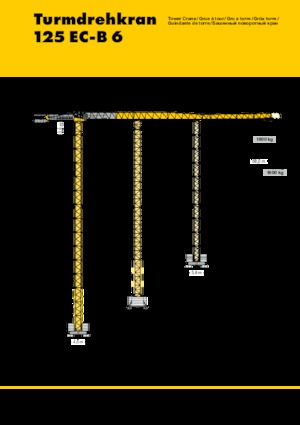 Grúas torre con rotación superior Liebherr 125 EC-B 6