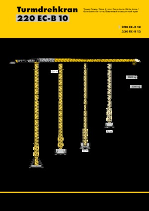 Grúas torre con rotación superior Liebherr 220 EC-B 10